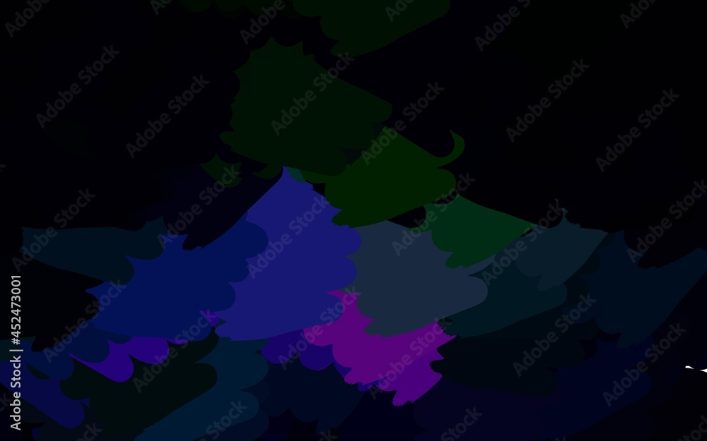 Dark Pink, Green vector pattern with random forms. Dark Pink, Green vector pattern with random forms.