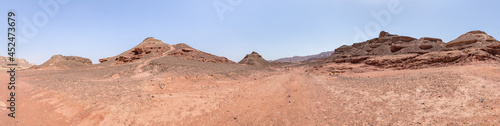 Fantastically  beautiful landscape in summer in Timna National Park near Eilat  southern Israel.