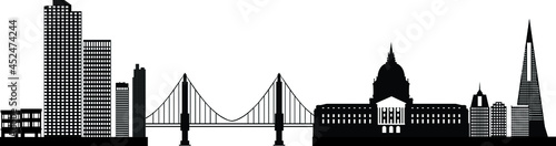 san francisco city skyline illustration

