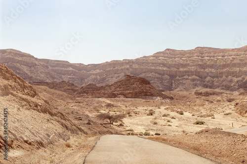 Fantastically beautiful landscape in summer in Timna National Park near Eilat, southern Israel.