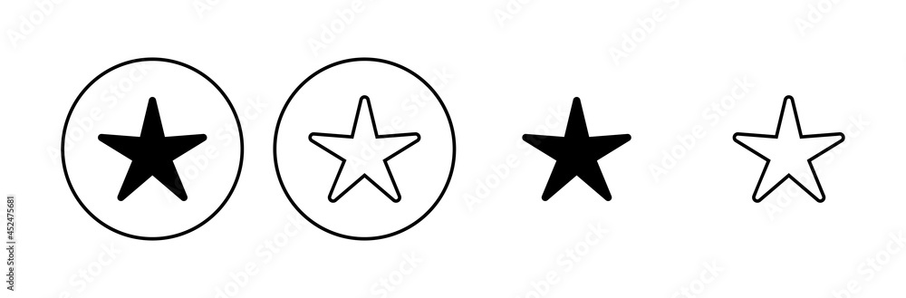 Star Icon set. rating icon vector. favourite star icon Star Icon set. rating icon vector. favourite star icon