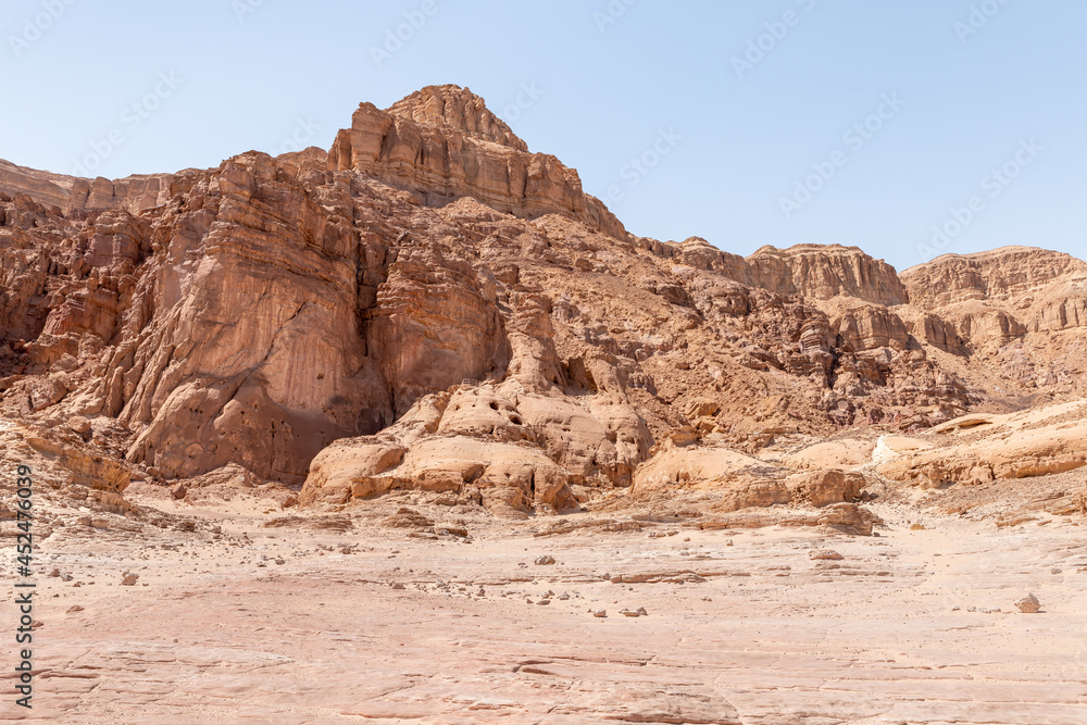Fantastically beautiful landscape in summer in Timna National Park near Eilat, southern Israel. Fantastically beautiful landscape in summer in Timna National Park near Eilat, southern Israel.