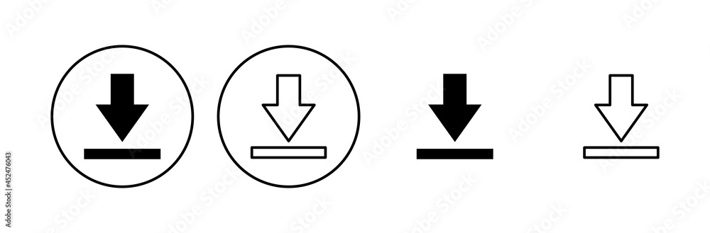 Download icon set. Download vector icon Download icon set. Download vector icon