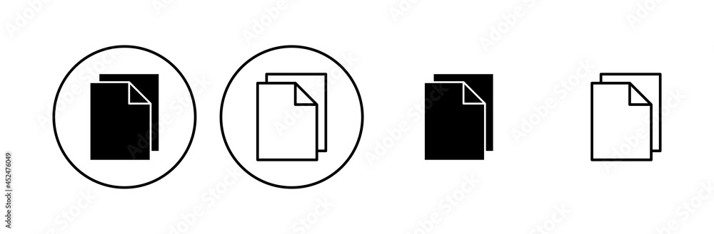 Document icon set. Paper icon. File Icon Document icon set. Paper icon. File Icon