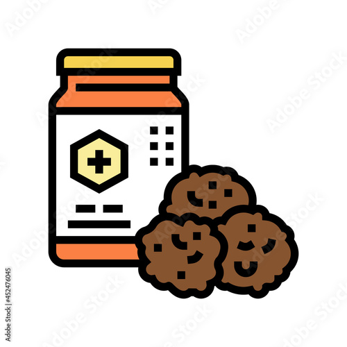 propolis container beekeeping color icon vector. propolis container beekeeping sign. isolated symbol illustration