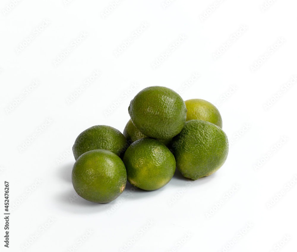 Lemons on white background. Soft light. Nobody Lemons on white background. Soft light. Nobody