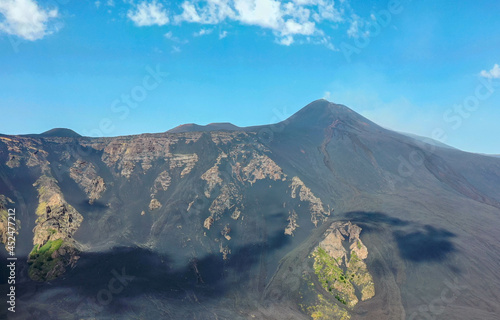 Etna crater -panoramic view from Valle del Bove