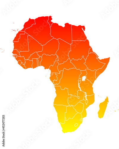 Karte von Afrika