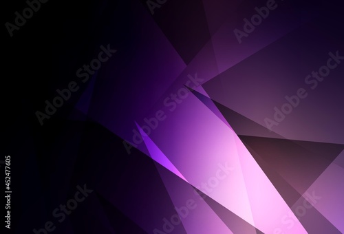 Dark Purple vector texture with triangular style.