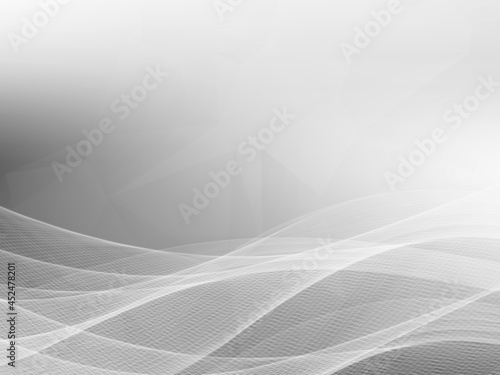 Abstract smooth stylish grey wave modern decorative shape background