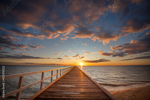 sunset on the pier © Ivan
