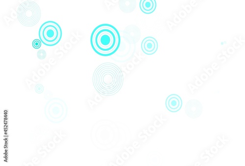 Light Green vector template with circles. © smaria2015