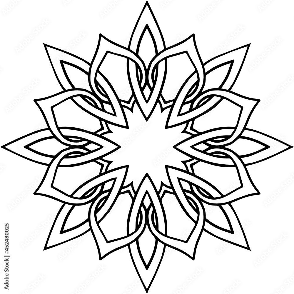 Mandala Art can be used for artwork decoration, coloring or tattoo design. Mandala Art can be used for artwork decoration, coloring or tattoo design.