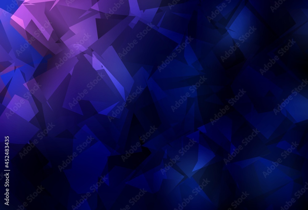 Dark Purple, Pink vector shining triangular background. Dark Purple, Pink vector shining triangular background.