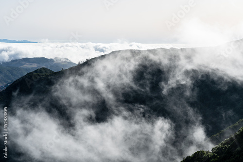 Mountain landscape. View from the observation deck: Mirador Pico del Ingles. Tenerife, Canary Islands, Spain.