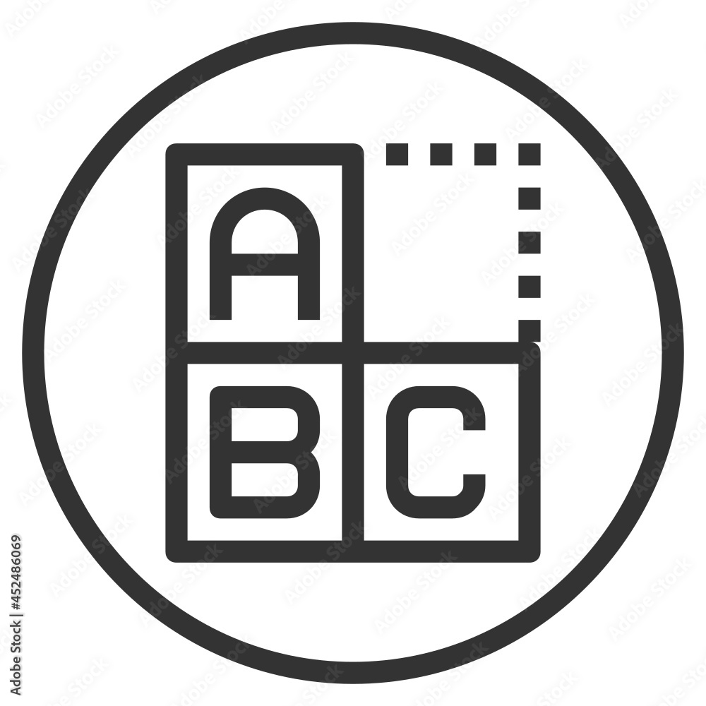 Obraz premium BASIC LEARNING LINE ICON