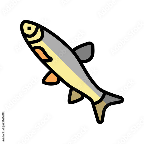 grass carp color icon vector. grass carp sign. isolated symbol illustration