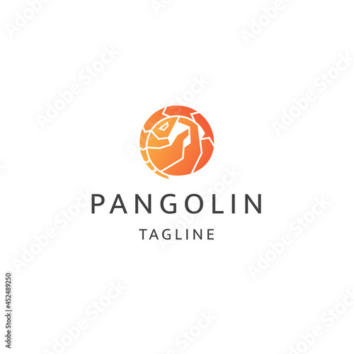 Armadillo logo icon design template flat vector