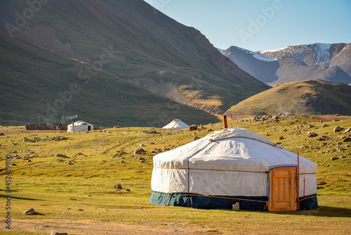 Mongolian yurt ger  western Mongolia. photo