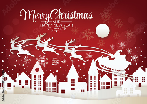 merry christmas art vector background