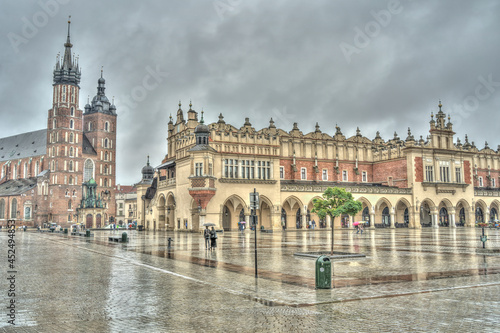 Krakow  Old Town landmarks  HDR Image