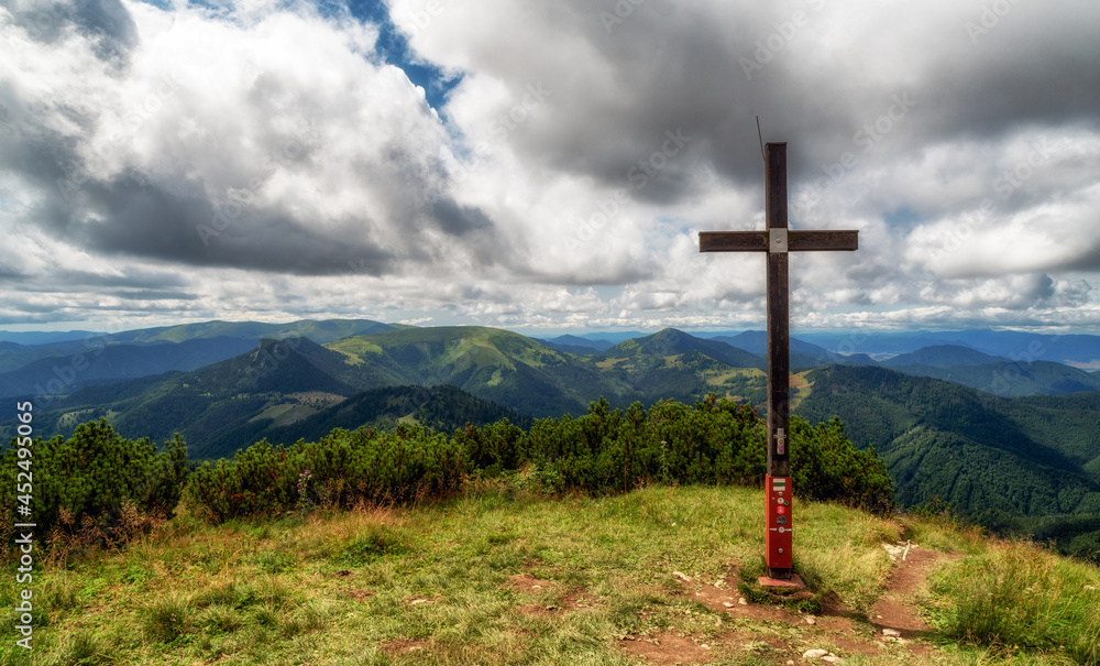 Top of hill Rakytov in Great Fatra mountains, Slovakia Top of hill Rakytov in Great Fatra mountains, Slovakia