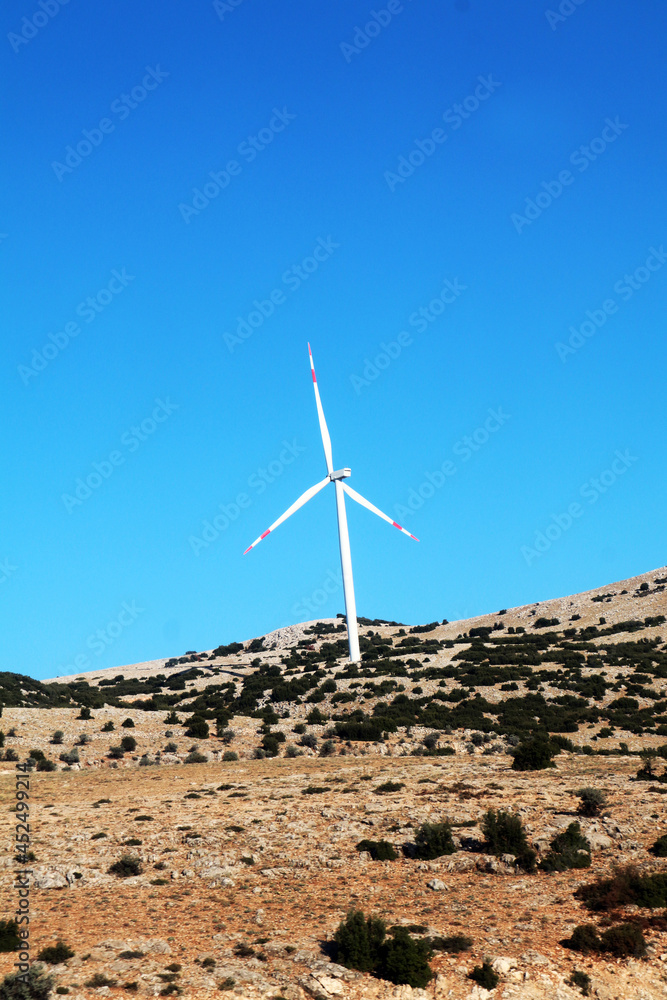 wind turbine in the mountains wind turbine in the mountains