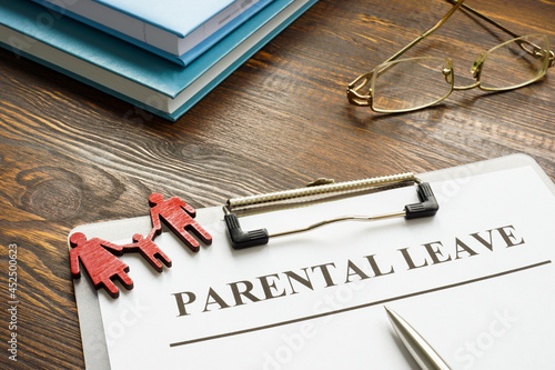 Parental leave form and family figures.