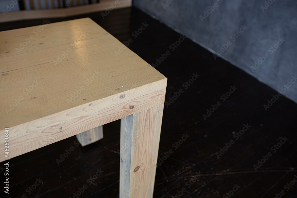 solid wood table in the office, solid oak, luxury office furniture
