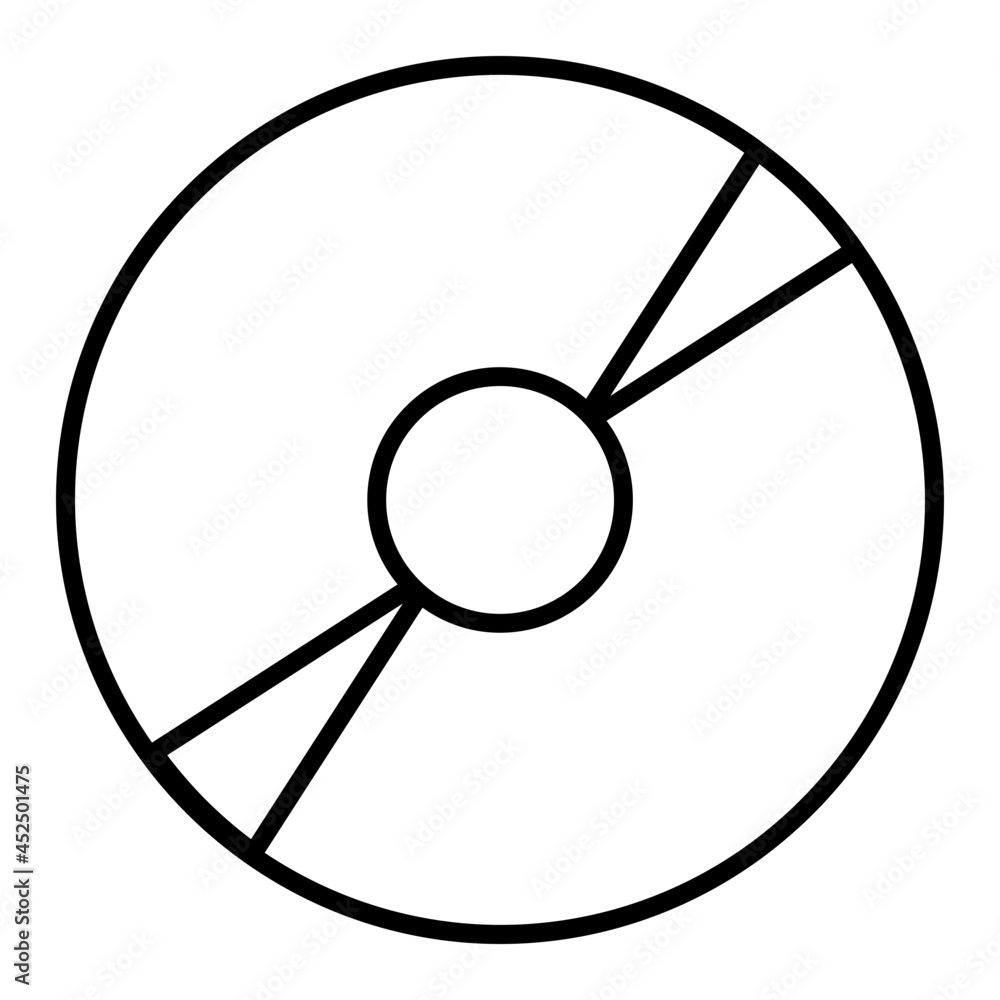 A perfect design icon of compact disc A perfect design icon of compact disc