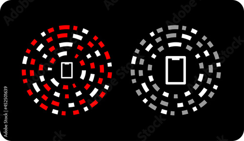 New Style of QR Code - Round QR Code. Circle. Vector.