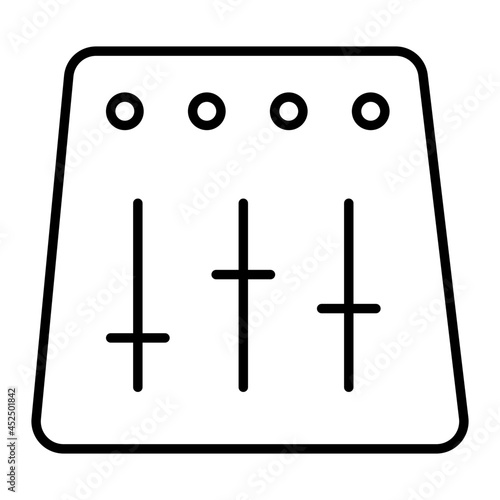 A unique design icon of volume equalizer