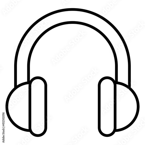 A unique design icon of headphones