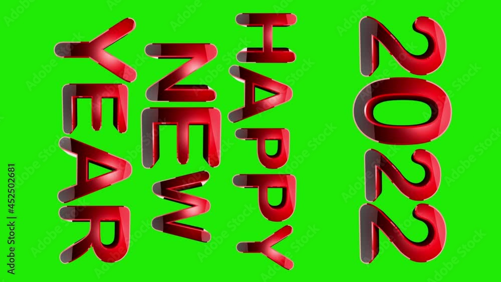 Christmas and new year title 3d animation Christmas and new year title 3d animation