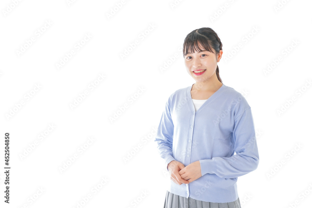 笑顔の若い女性ポートレート 笑顔の若い女性ポートレート
