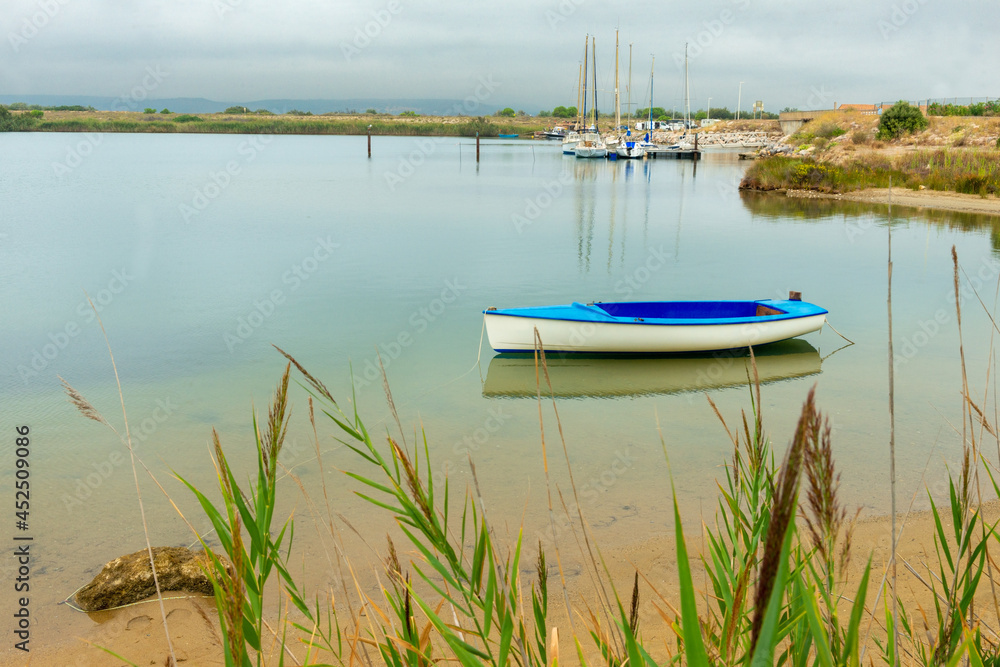 The beautiful naturist village of Aphrodite, near Leucate on the South of France Stock Photo