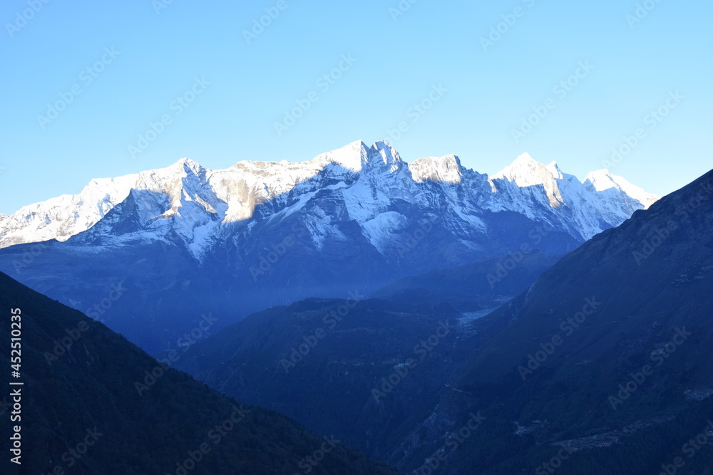 Naklejka NepalHimalayas mountains Nepal everest base camp trek