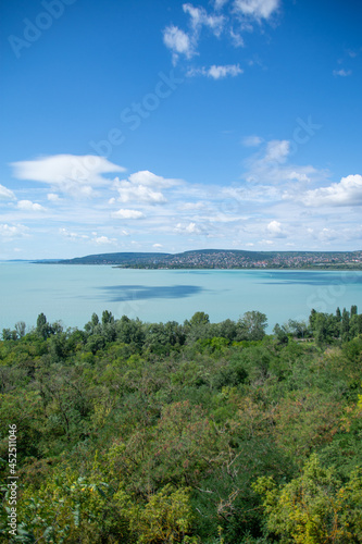 Sunny coast of Lake Balaton in Hungary 