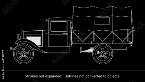Cargo truck rails Model AA- USA