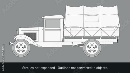Cargo truck rails Model AA- USA