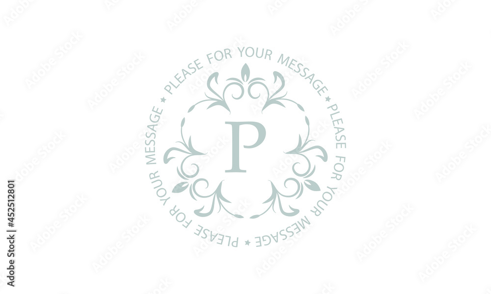 Elegant monogram design with letter P. Branded logo of restaurant, hotel, company, business. Elegant monogram design with letter P. Branded logo of restaurant, hotel, company, business.