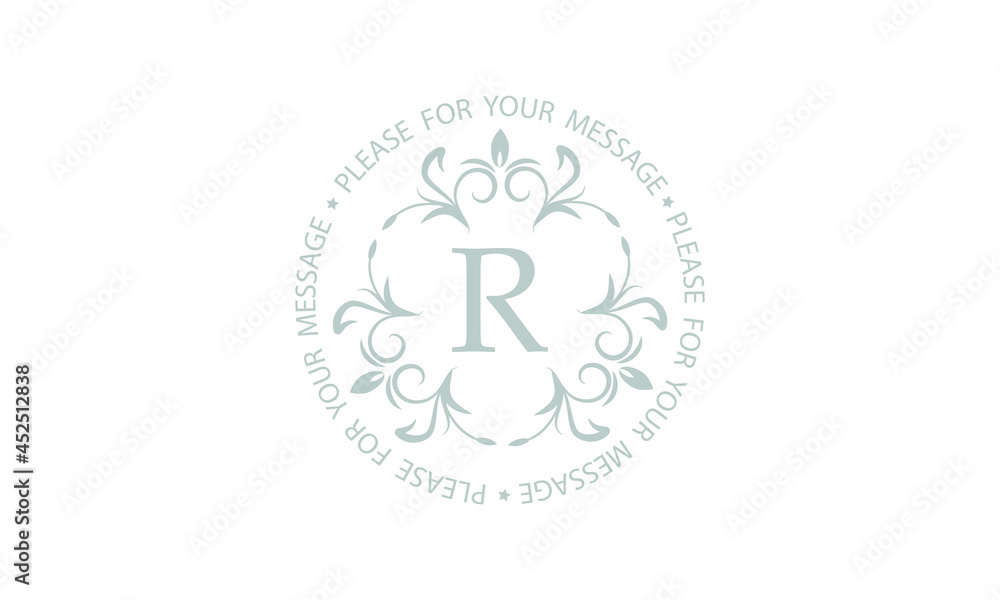 Elegant monogram design with letter R. Branded logo of restaurant, hotel, company, business. Elegant monogram design with letter R. Branded logo of restaurant, hotel, company, business.