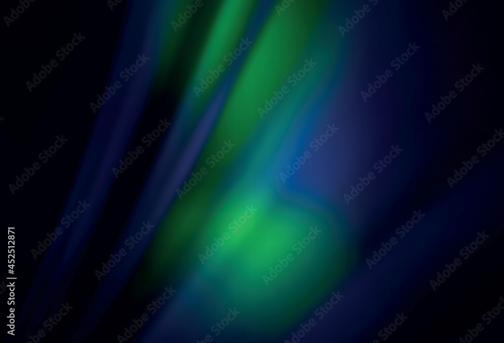 Fototapeta premium Dark Blue, Green vector abstract blurred layout.