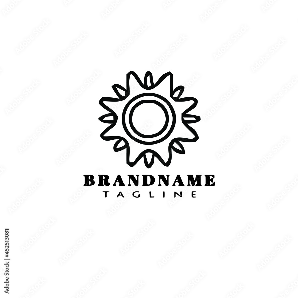 Fototapeta premium sun logo icon design template vector