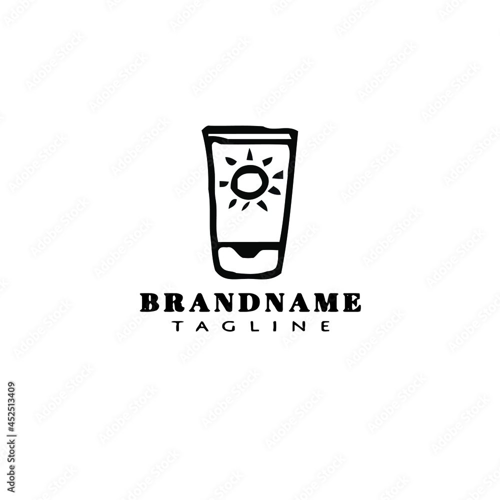 sun blocker tube logo icon design template vector illustration sun blocker tube logo icon design template vector illustration