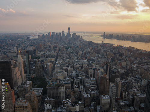 Sunset and New York City