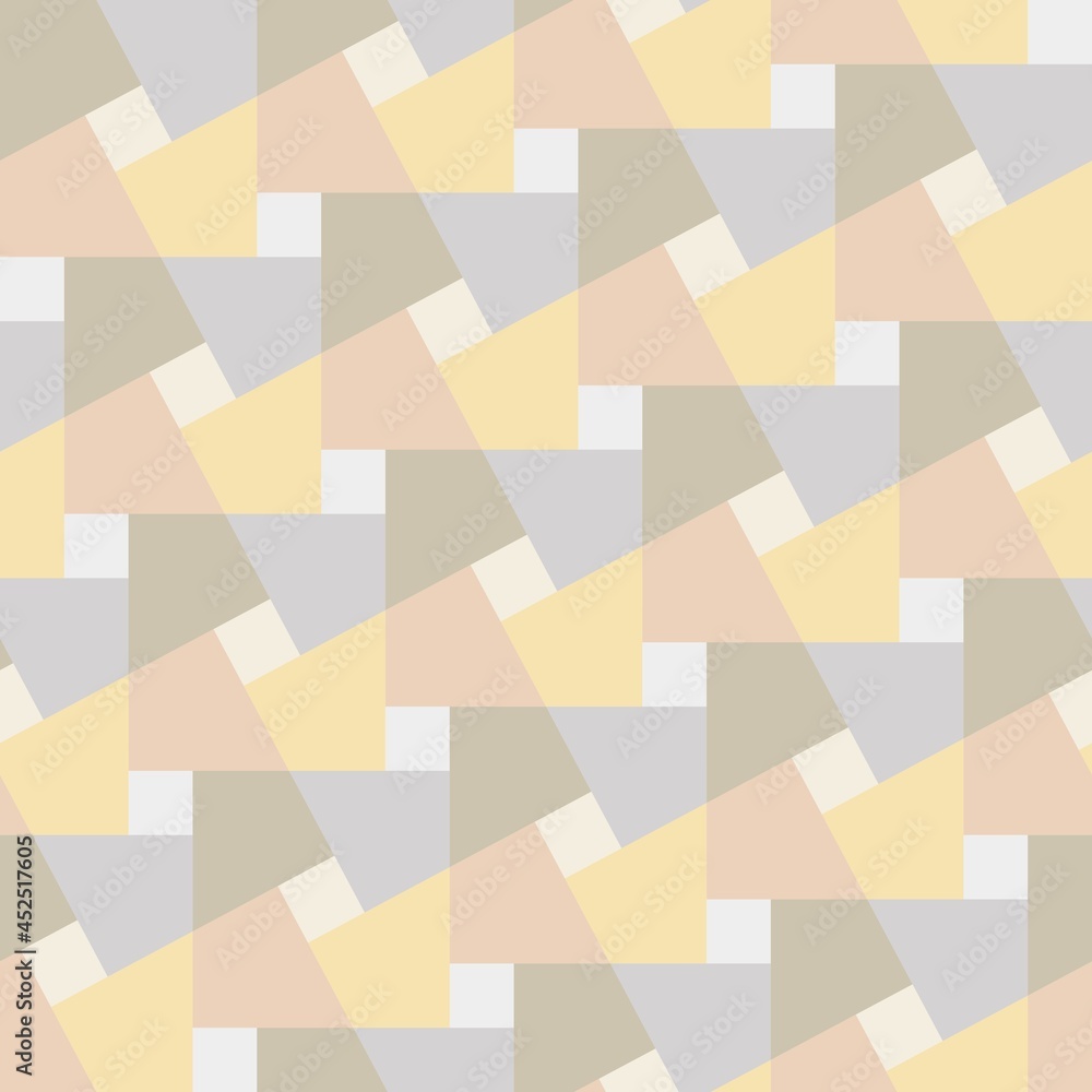 Vector geometric seamless 3D pattern. Squares. Triangles. Optical illusions. Op Art. Template for fabric or wrapping. Modern textile.. Endless stylish background. Wallpapers. Pastel colors. Tiles. Vector geometric seamless 3D pattern. Squares. Triangles. Optical illusions. Op Art. Template for fabric or wrapping. Modern textile.. Endless stylish background. Wallpapers. Pastel colors. Tiles.