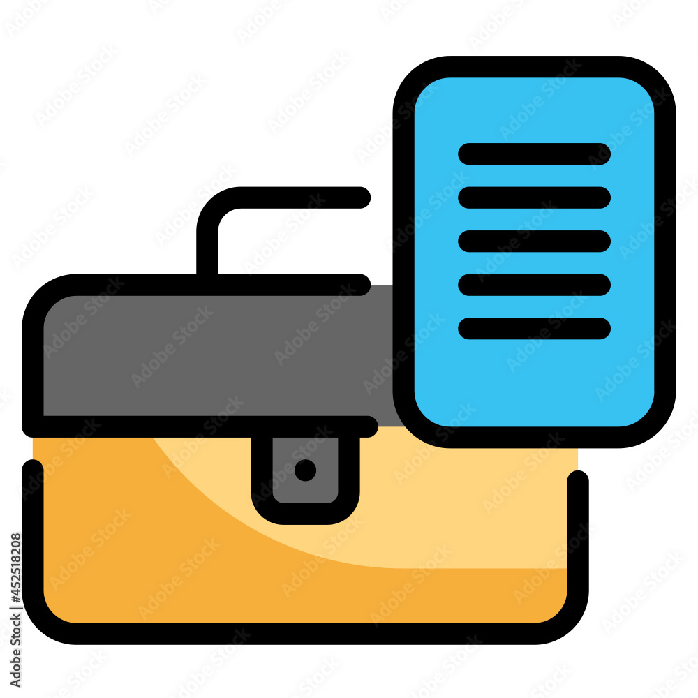 business bag filled outline icon business bag filled outline icon