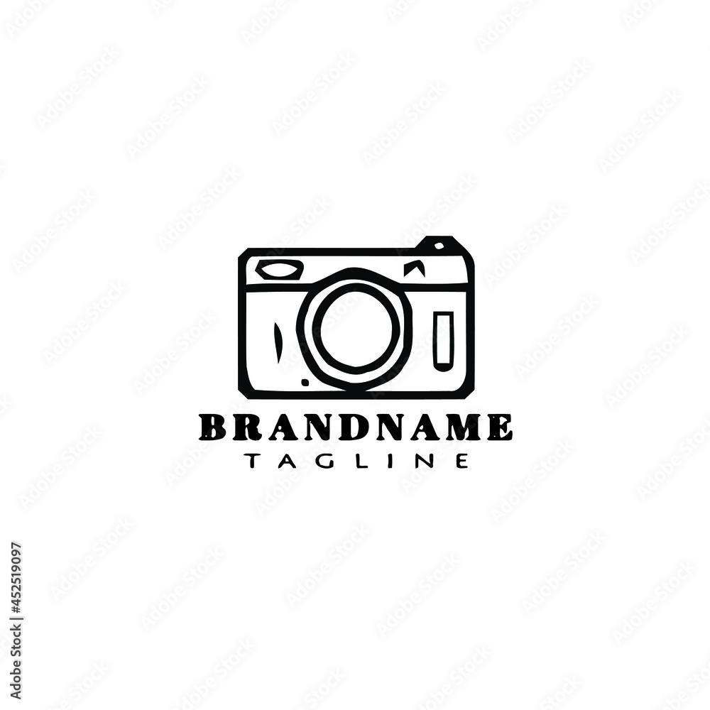 camera logo design template icon vector