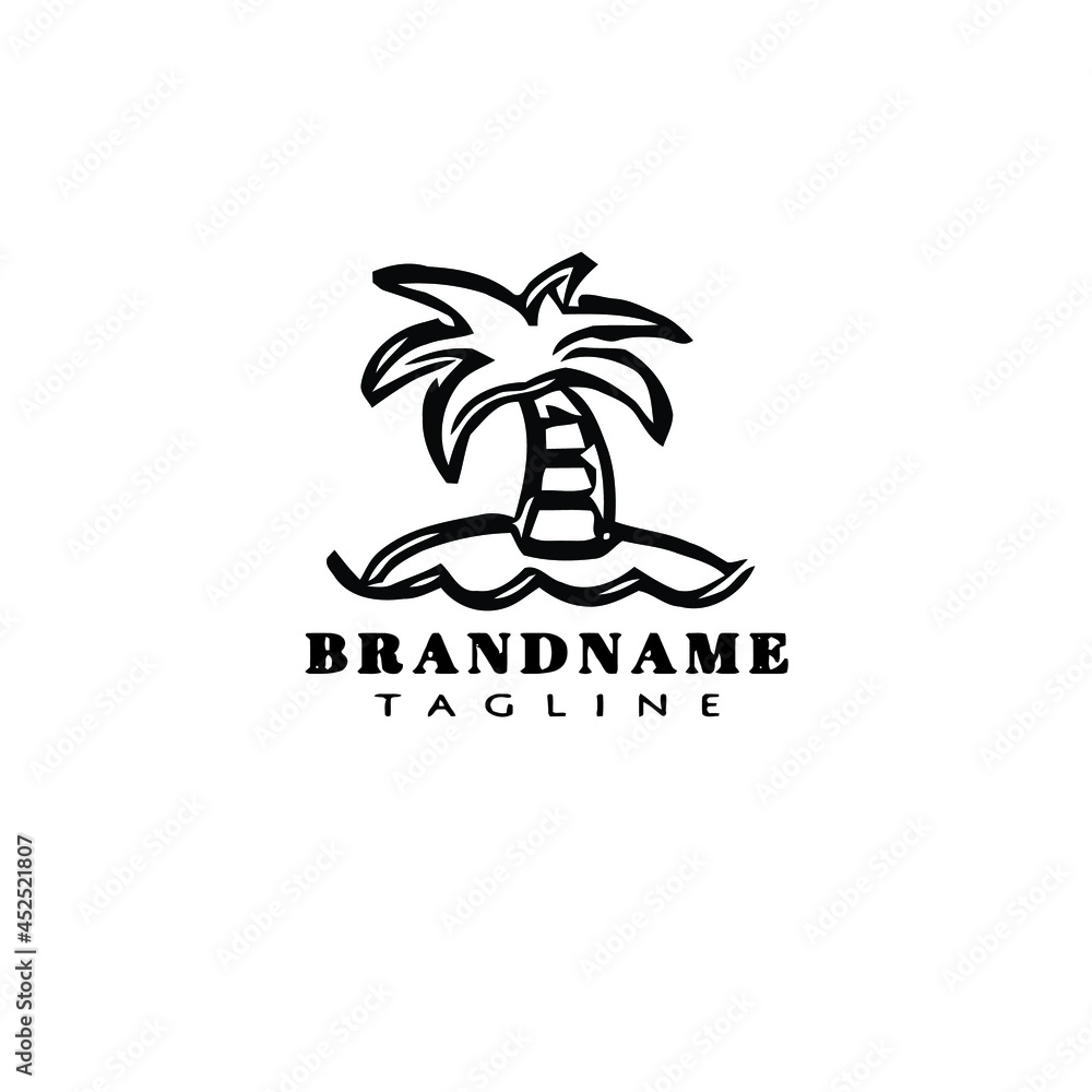 Fototapeta premium palm tree logo icon design template vector illustration